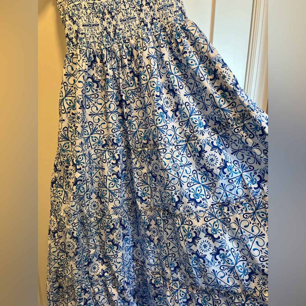 Hill House Ellie Nap Dress- Blue Mosaic - Picture 2 of 2